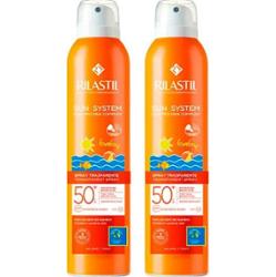 Rilastil Spray do układu słonecznego dla dzieci transparentny podwójne opakowanie 2x200ml