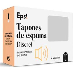 Dyskretne zatyczki do uszu z pianki EPS, 6 sztuk, rozmiar L
