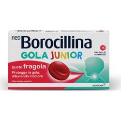 Alfasigma spa NeoBorocillina Gardło Junior Alfasigma 15 tabletek truskawkowych