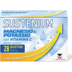 DO.menarini ind.farm.riun.srl Sustenium Magnez i potas Menarini 28 pomarańczowych saszetek
