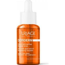 Uriage Dépiderm Anti-Dark Spot Brightening Booster Serum rozjaśniające serum korygujące na przebarwienia z efektem rozświetlającym 30 ml