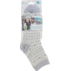 Skarpety AirPlus Aloe Cabin Moisturizers - Biało-szare wzory serc - Rozmiar 35-41