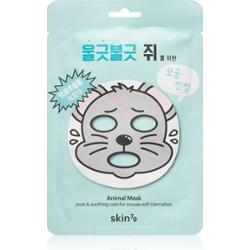 Skin79 Maska chusteczkowa Animal For Mouse na niedoskonałości skóry problematycznej i trądzik 23 g