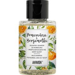 Szampon Anwen Pomarańcza i Bergamotka - delikatny szampon do włosów, 50 ml
