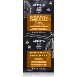 Apivita Express Beauty Nourishing Face Mask Honey maseczka nawilżająco-odżywcza do twarzy 2x8 ml