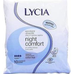 Lycia Absorbenty Ultra Cienka Noc Ze Skrzydłami X 10