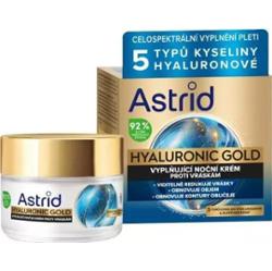 Astrid Krem przeciwzmarszczkowy na noc z proteinami złota hialuronowego 50 ml