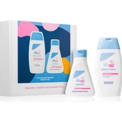 Sebamed Zestaw prezentowy do ciała i włosów dzieci bardzo delikatna emulsja myjąca do ciała i włosów 200 ml + szampon do delikatnych włosów 150 ml