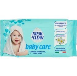 Fresh&Clean Chusteczki dezynfekujące do pielęgnacji niemowląt 60 sztuk