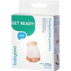 BabyOno Get Ready Multiple-use Mesh Panties majtki poporodowe rozmiar XL 2 szt.