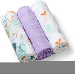 BabyOno Pieluchy Take Care Natural Bamboo Pieluchy wielorazowe fioletowe 3 sztuki
