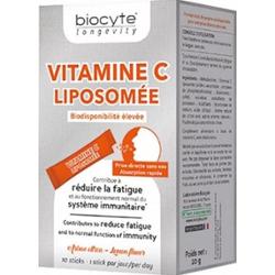 Biocyte Długowieczność Liposomalna witamina C Zmniejsza zmęczenie 10 szt