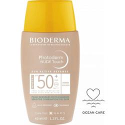 Bioderma Photoderm Nude Touch SPF50+ - Złoty odcień - Skóra wrażliwa mieszana / tłusta 40ml