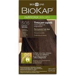 Biokap NUTRICOLOR DELICATO - Farba do włosów - 5.05 Brąz - jasny kasztan 140 ml