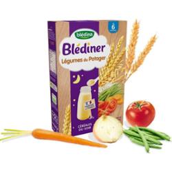 Blédina Blédiner Wieczorne płatki zbożowe o smaku Warzywa z Ogrodu na 6 miesięcy 240g