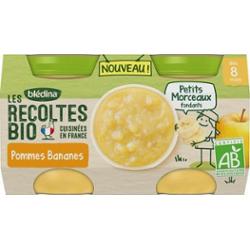 Blédina I Cropti Bio Doniczki Jabłka Banan 2 x 130g