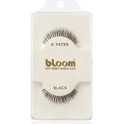 Bloom Naturalne sztuczne rzęsy z naturalnych włosów nr 747XS (czarne) 1 cm