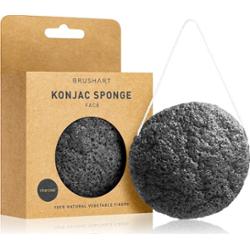 BrushArt Home Salon Konjac sponge gąbka delikatnie złuszczająca do twarzy Charcoal 5 g