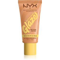 NYX Profesjonalny makijaż Buttermelt Glaze Rozświetlający tonujący lotion SPF 30 Kolor 02 Vanilla Bean Butta 30 ml