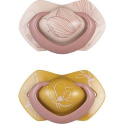 Canpol babies Smoczek Light Touch Gold 6-18m różowy 2 szt