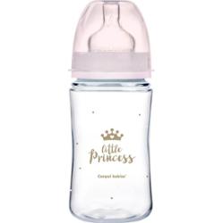 Canpol babies Royal Baby butelka dla niemowląt 3m+ Pink 240 ml