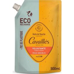 Cavaillès Olejek pod prysznic - Aksamitny - Skóra wrażliwa - Organiczny migdał - Eco Uzupełnienie 500ml