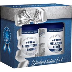 Clinical L-Tryptofan + Zioła 100 tabletek + Silna Melatonina Ziołowa 100 tabletek