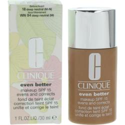 Clinique Even Better Paraben Free Moisturizing Liquid Foundation WN 94 Deep Neutral SPF 15 30 ml