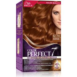 Wella Farba do włosów Color Perfect kolor 6/74 Ciemny blond Bursztynowy