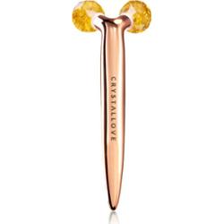 Crystallove Mleczny bursztyn 3D Lift & Sculpt Roller Narzędzia do masażu twarzy 1 szt
