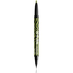 NYX Profesjonalny makijaż Beetlejuice Pinstripe Duo Liner eyeliner 2 w 1 kolor 03 Zielony Chrom 0,5 ml