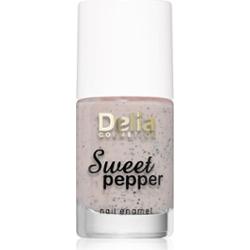 Delia Cosmetics Słodka papryka Czarne cząsteczki lakier do paznokci kolor 02 Apricot 11 ml