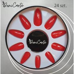Deni Carte Tipsy Żelowe - sztuczne paznokcie, różne kolory Red Classic | Klasyczny Czerwony
