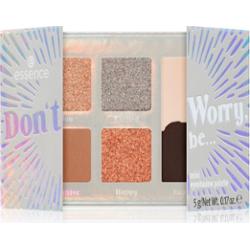 Essence Cosmetics Don’t Worry, Be… Wielokolorowa mini paleta cieni do powiek 5g