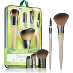 Ecotools Wymienne™ codziennie Essentials Zestaw pędzli z etui 5 szt