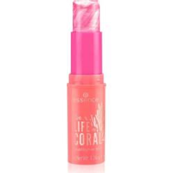 essence LIFE in CORAL rozjaśniający róż do policzków w sztyfcie odcień 01 Glowin' Coraltastic, Baby! 7 g