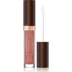 Eveline Cosmetics Czekolada Glamour Błyszcząca nawilżająca szminka kolor 01 Ruby Chocolate 4,5 ml