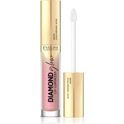 Eveline Cosmetics Diamond Glow błyszczyk do ust z połyskiem z kwasem hialuronowym odcień 08 Honey Glam 4,5 ml