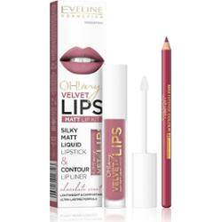 Ewelina O! Zestaw Matt Lips My Velvet Lips 13 ciasteczek Brownie 4,5 ml