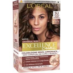 L’Oréal Paris Excellence Universal Nudes trwała farba do włosów odcień 5U Castano Chiaro Universale 1 szt.
