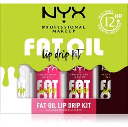 NYX Professional Makeup Fat Oil Lip Drip zestaw do ust 4x4.8 ml