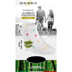Solidea Skarpetki dla Ciebie Bamboo Freedom Flash Socks Oddychająca tkanina 2M Biała