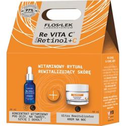 Floslek Laboratorium Revita Gift Box Z Retinolem Skoncentrowane Serum Do Twarzy 30 ml + Rewitalizujący Krem na Noc Do Skóry Dojrzałej 50 ml