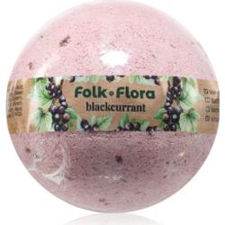 Folk & Flora Bomba do kąpieli z czarną porzeczką o działaniu odświeżającym 130 G