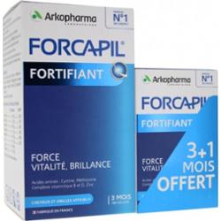 Arkopharma Forcapil Włosy i Paznokcie Cynk, Witamina B 180 + 60 kapsułek