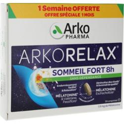 Arkopharma Arkorelax Sleep Forte 8 godzin 1,9 mg Melatonina 30 tabletek
