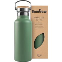 Bambaw Termos ze stali nierdzewnej 500 ml Zielona szałwia