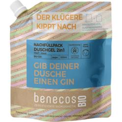 Benecos benecosBIO żel pod prysznic 2w1 z organicznym ginem w opakowaniu uzupełniającym 500 ml