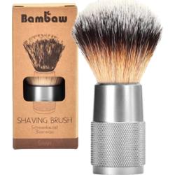 Bambaw Pędzel do golenia srebrny