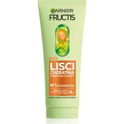 Garnier Fructis Lisci Keratin szampon odżywczy dla lśniących i miękkich włosów 200 ml